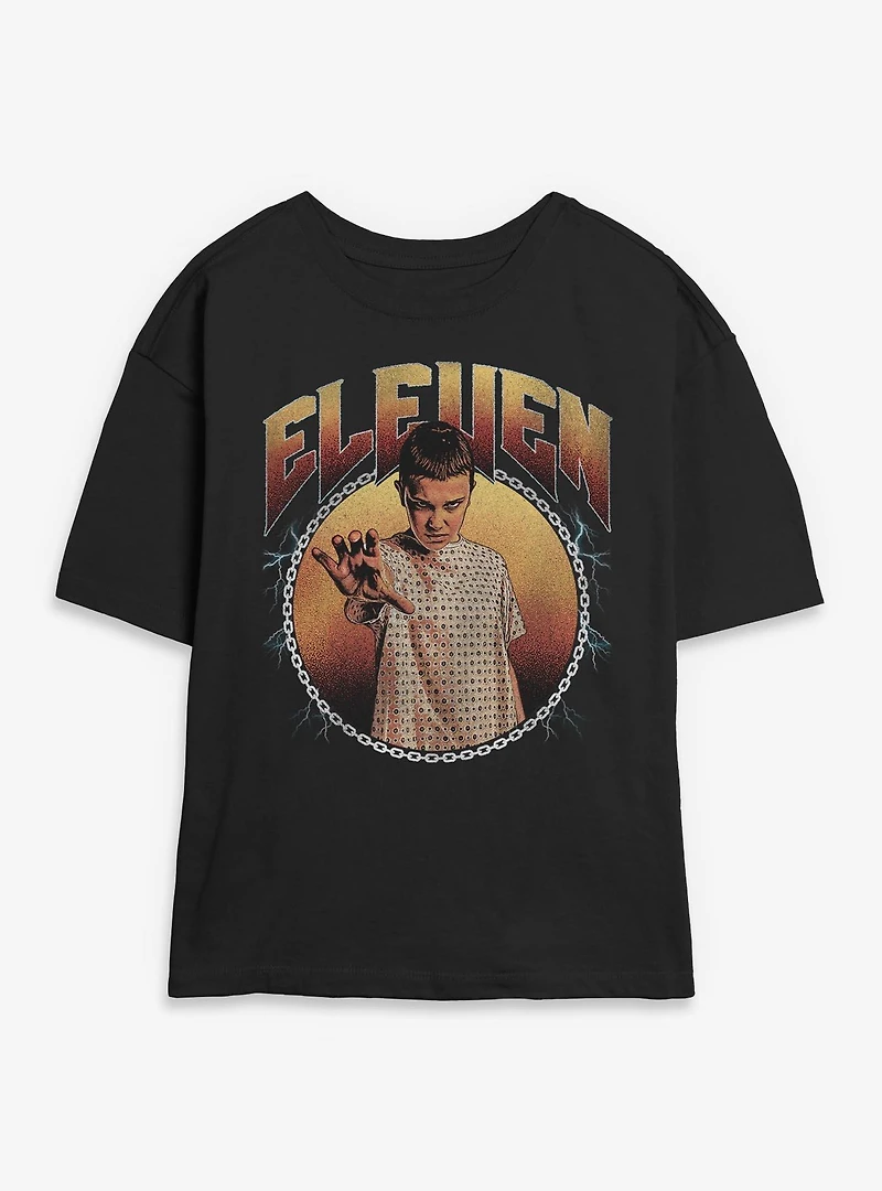 Stranger Things Heavy Metal Eleven Womens Skimmer T-Shirt