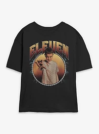 Stranger Things Heavy Metal Eleven Womens Skimmer T-Shirt