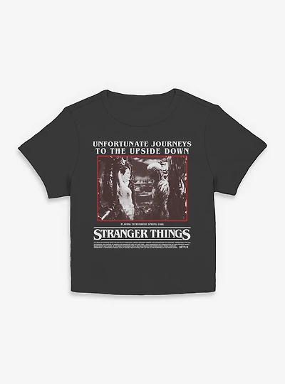 Stranger Things Unfortunate Journeys To The Upside Down Womens Baby T-Shirt
