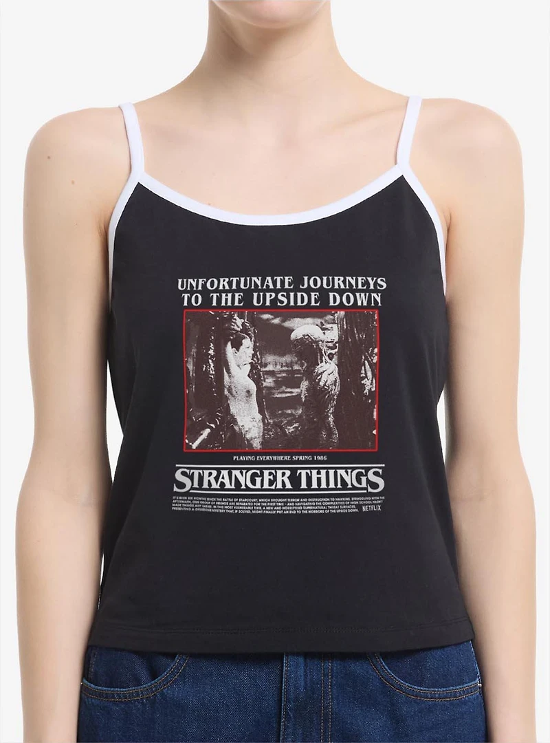 Stranger Things Unfortunate Journeys To The Upside Down Womens Cami Tank Top