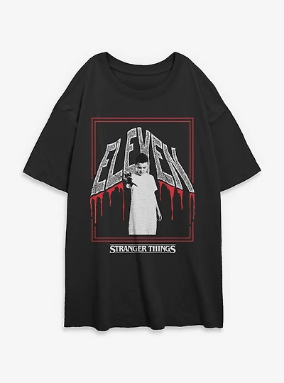 Stranger Things Eleven Boxed Womens Oversized T-Shirt
