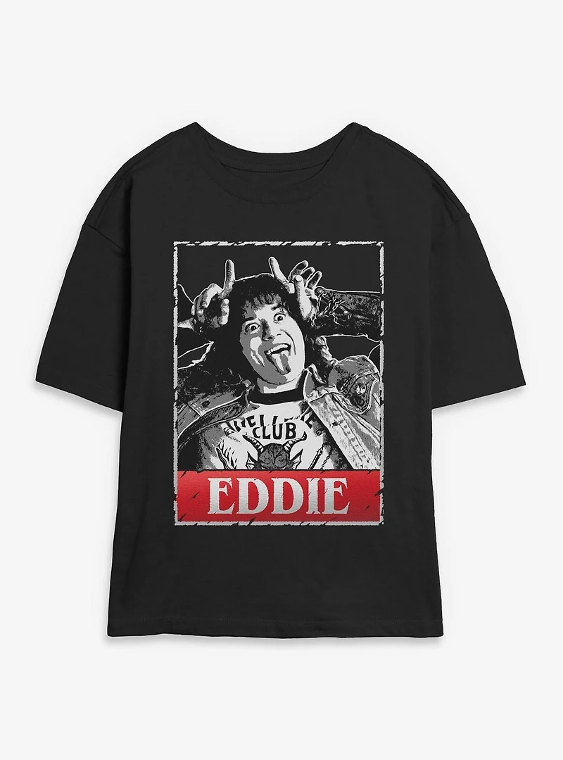 Stranger Things Eddie Munson Card Portrait Womens Skimmer T-Shirt