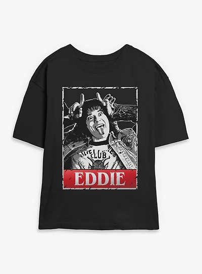Stranger Things Eddie Munson Card Portrait Womens Skimmer T-Shirt