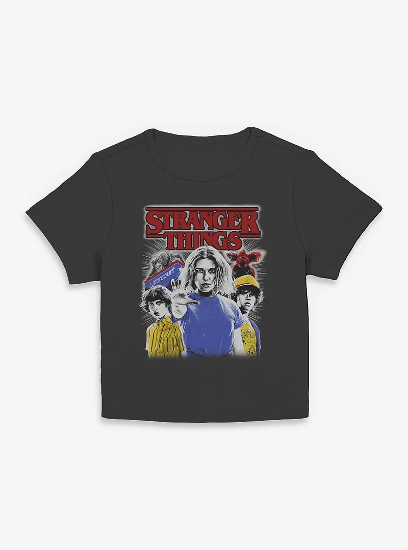 Stranger Things Old School Collage Womens Baby T-Shirt