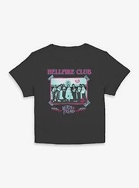 Stranger Things Hellfire Club Monochrome Womens Baby T-Shirt