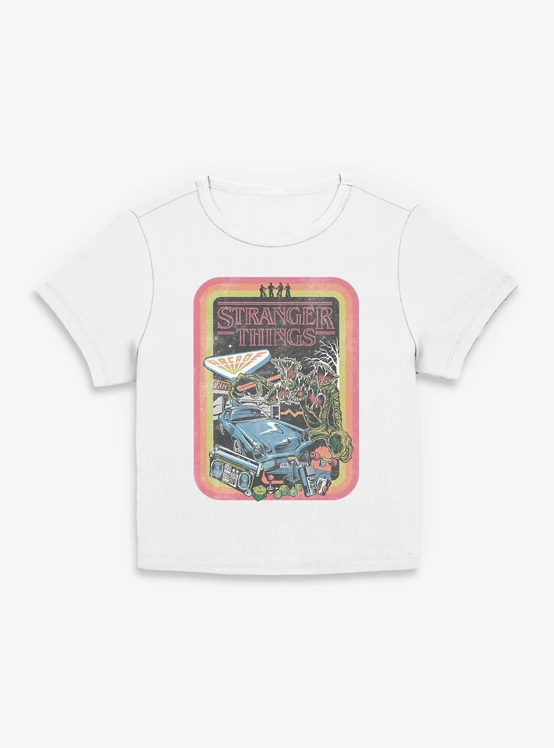 Stranger Things Retro Collage Womens Baby T-Shirt