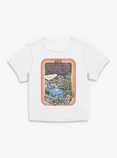 Stranger Things Retro Collage Womens Baby T-Shirt