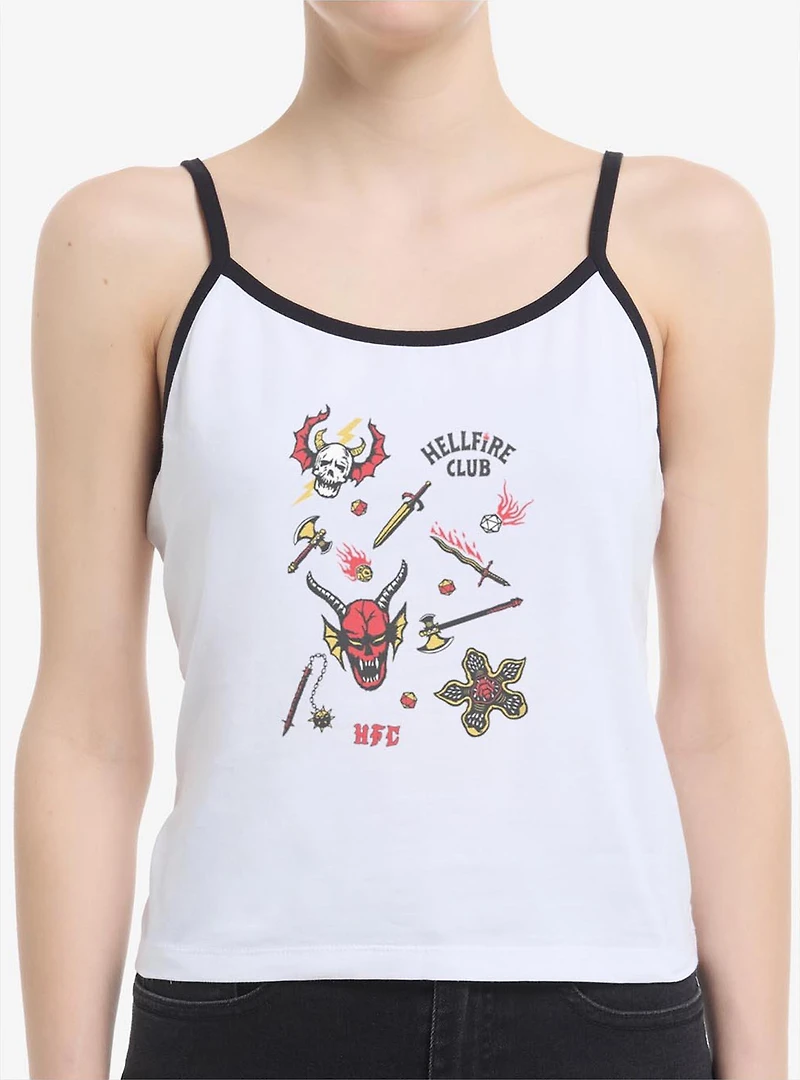 Stranger Things Hellfire Club Icons Womens Cami Tank Top
