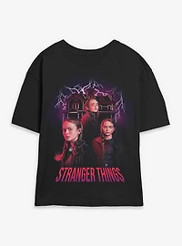 Stranger Things Max Creel House Collage Womens Skimmer T-Shirt