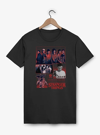 Stranger Things Welcome To The Upside Down Character Panels T-Shirt