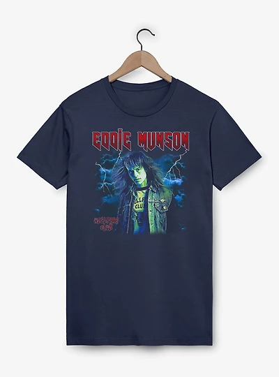 Stranger Things Eddie Munson Hellfire Club Portrait T-Shirt