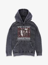 Stranger Things Unfortunate Journeys To The Upside Down Mineral Wash Hoodie