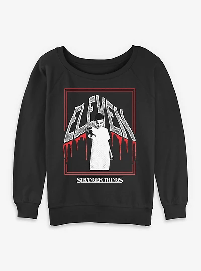 Stranger Things Eleven Boxed Womens Slouchy Sweatshirt