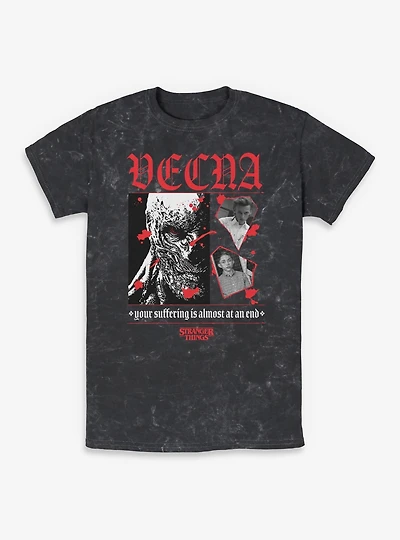 Stranger Things Vecna To The End Mineral Wash T-Shirt