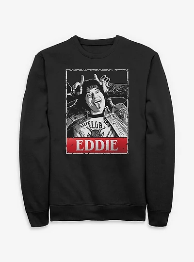 Stranger Things Eddie Munson Card Portrait Sweatshirt