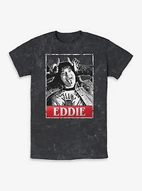 Stranger Things Eddie Munson Card Portrait Mineral Wash T-Shirt
