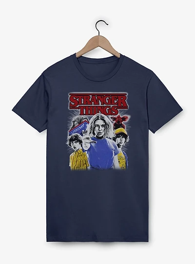 Stranger Things Old School Collage T-Shirt