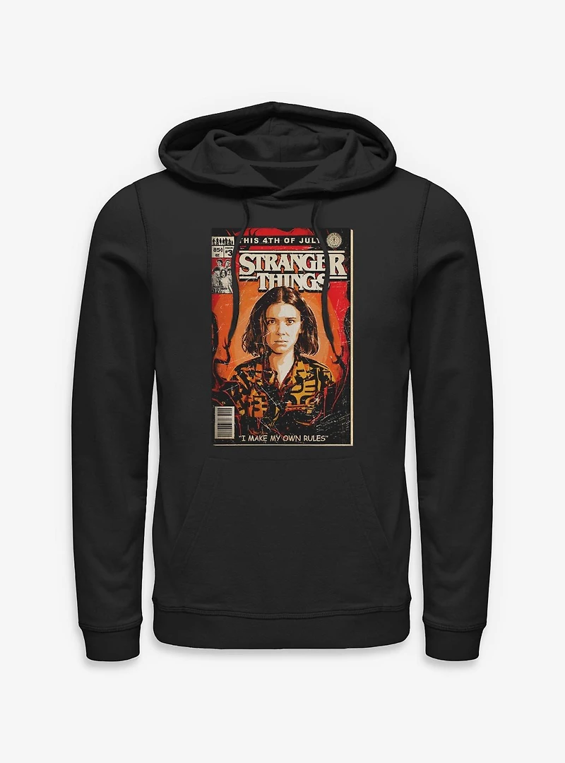 Stranger Things 4th Of July Comic Book Cover Hoodie