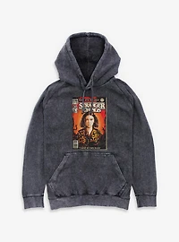 Stranger Things 4th Of July Comic Book Cover Mineral Wash Hoodie