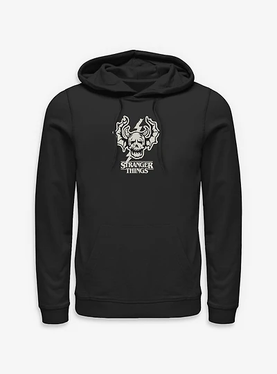 Stranger Things Hellfire Club Skull Logo Hoodie