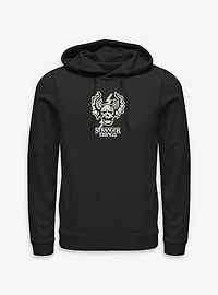 Stranger Things Hellfire Club Skull Logo Hoodie