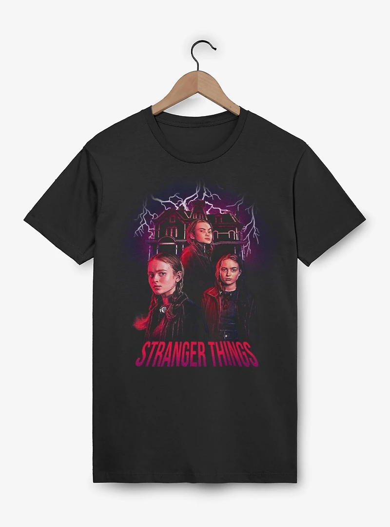 Stranger Things Max Creel House Collage T-Shirt