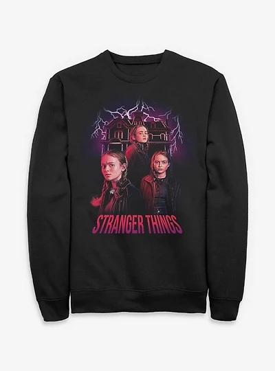 Stranger Things Max Creel House Collage Sweatshirt
