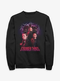 Stranger Things Max Creel House Collage Sweatshirt