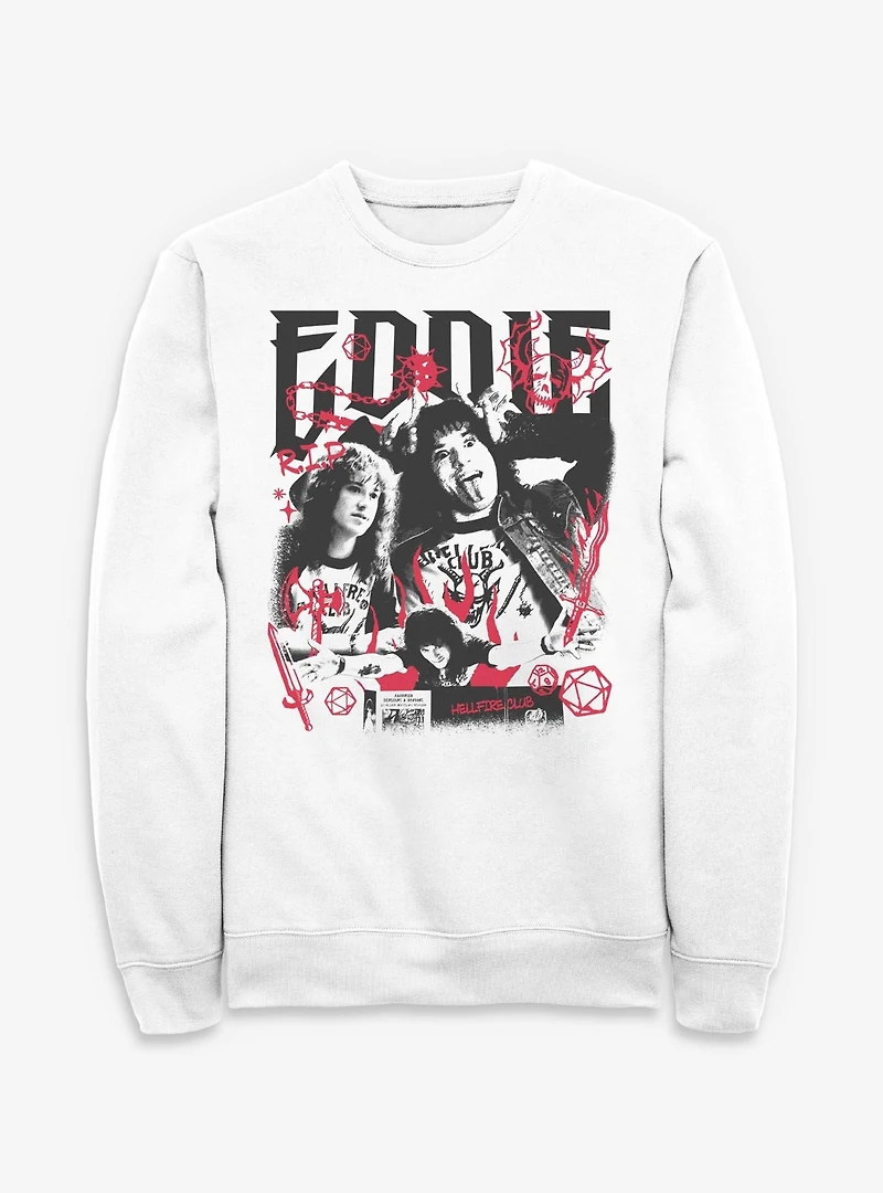 Stranger Things Eddie Munson Collage Sweatshirt