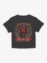 Stranger Things Hellfire Club Now The Crawl Begins Womens Baby T-Shirt BoxLunch Exclusive