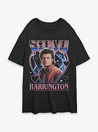 Stranger Things Steve Harrington Love Womens Oversized T-Shirt BoxLunch Exclusive