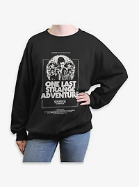 Stranger Things One Last Strange Adventure Womens Oversized Sweatshirt