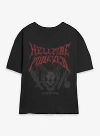 Stranger Things Hellfire Forever Womens Skimmer T-Shirt BoxLunch Exclusive