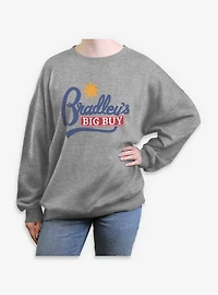 Stranger Things Bradley's Big Buy Womens Oversized Sweatshirt