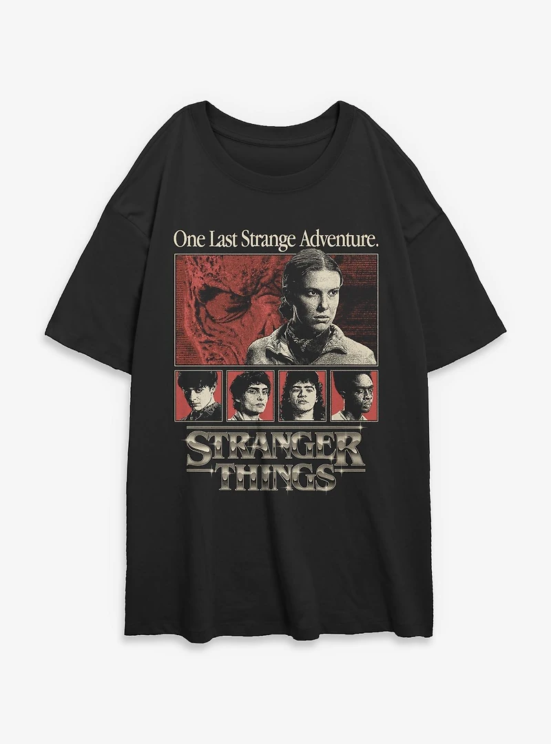 Stranger Things One Last Strange Adventure Womens Oversized T-Shirt BoxLunch Exclusive