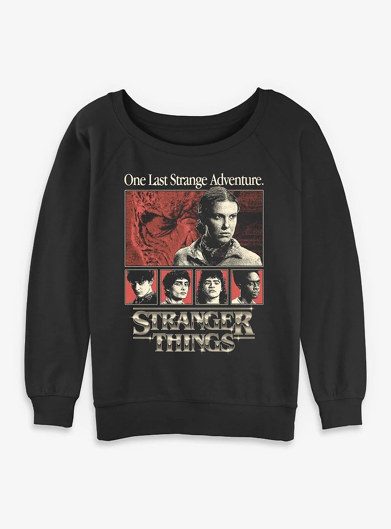 Stranger Things One Last Strange Adventure Womens Slouchy Sweatshirt BoxLunch Exclusive