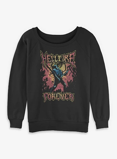 Stranger Things Eddie Munson Hellfire Club Forever Womens Slouchy Sweatshirt BoxLunch Exclusive