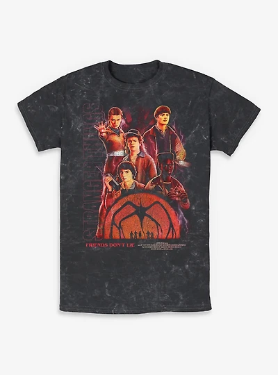 Stranger Things Friends Don't Lie Mineral Wash T-Shirt BoxLunch Exclusive