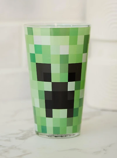 Minecraft Creeper Drinking Glass