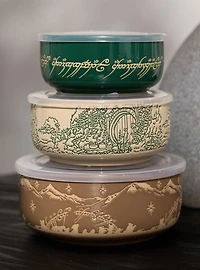 The Lord of the Rings Scenic Wax Resist Bowl & Lid Set — BoxLunch Exclusive