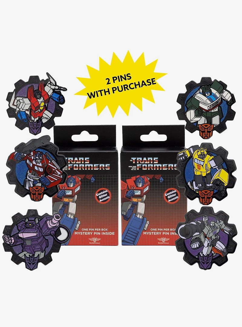 Transformers Mystery Enamel Pin Blind Box Series 2 Pack