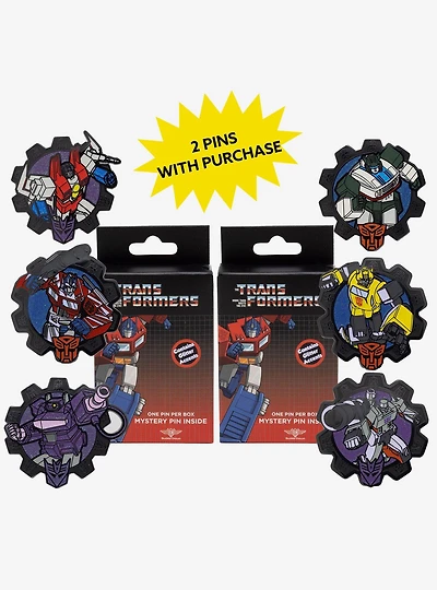 Transformers Mystery Enamel Pin Blind Box Series 2 Pack