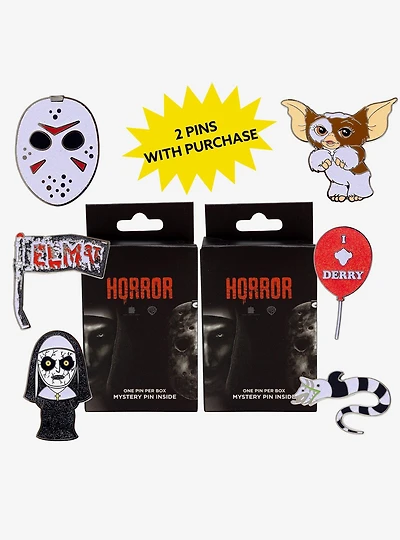 Warner Bros. Horror Movies Mystery Enamel Pin Blind Box Series 2 Pack