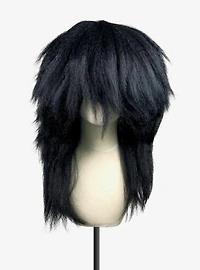 Crimped Helios Black Wig