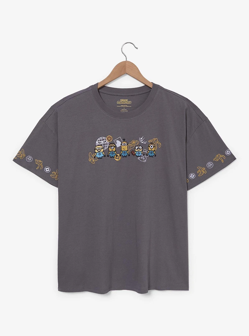 Minions Lineup Women's Plus T-Shirt - BoxLunch Exclusive