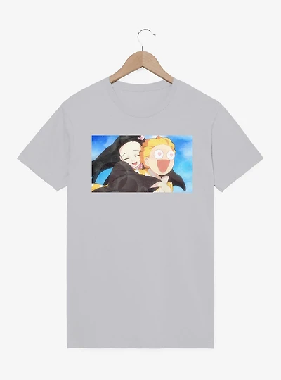 Demon Slayer: Kimetsu No Yaiba Lovely Zenitsu & Nezuko T-Shirt
