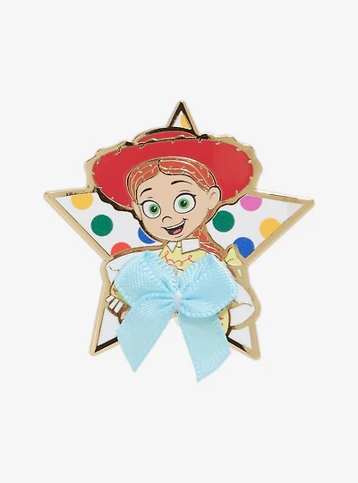 Disney Pixar Toy Story Jessie Fabric Bow Star-Shaped Enamel Pin — BoxLunch Exclusive
