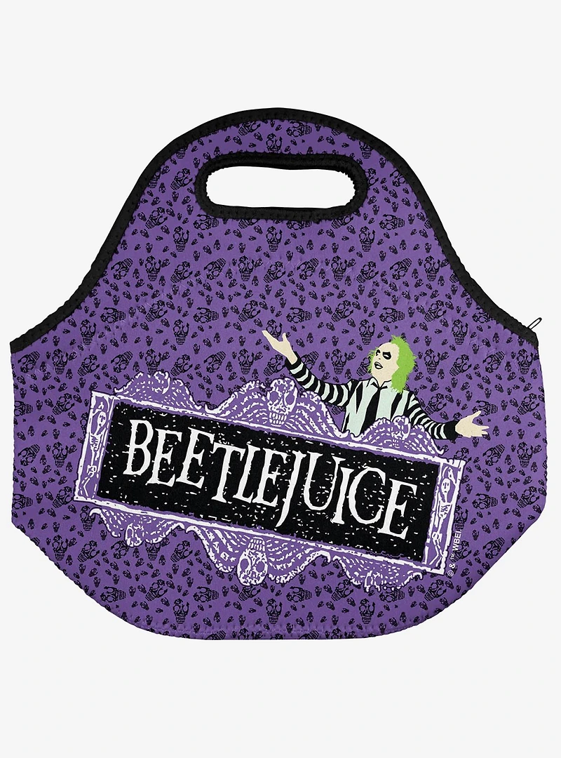 Beetlejuice Logo Soft Neoprene Lunch Bag