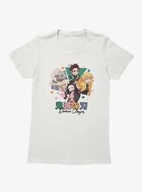 Demon Slayer: Kimetsu No Yaiba Group Triangles Womens T-Shirt