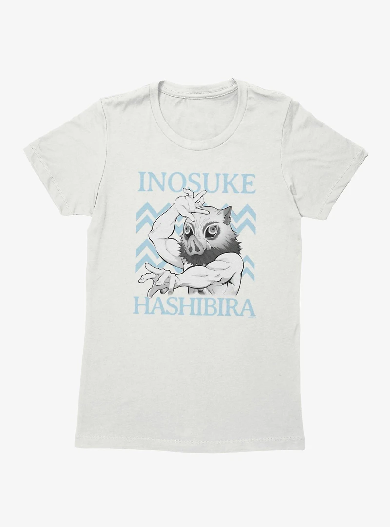 Demon Slayer: Kimetsu No Yaiba Inosuke Hashibira Chevron Womens T-Shirt